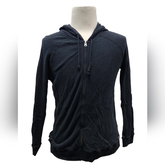 Element Eden Size Large Gray Crochet Back Zip Front Jacket - Picture 1 of 4